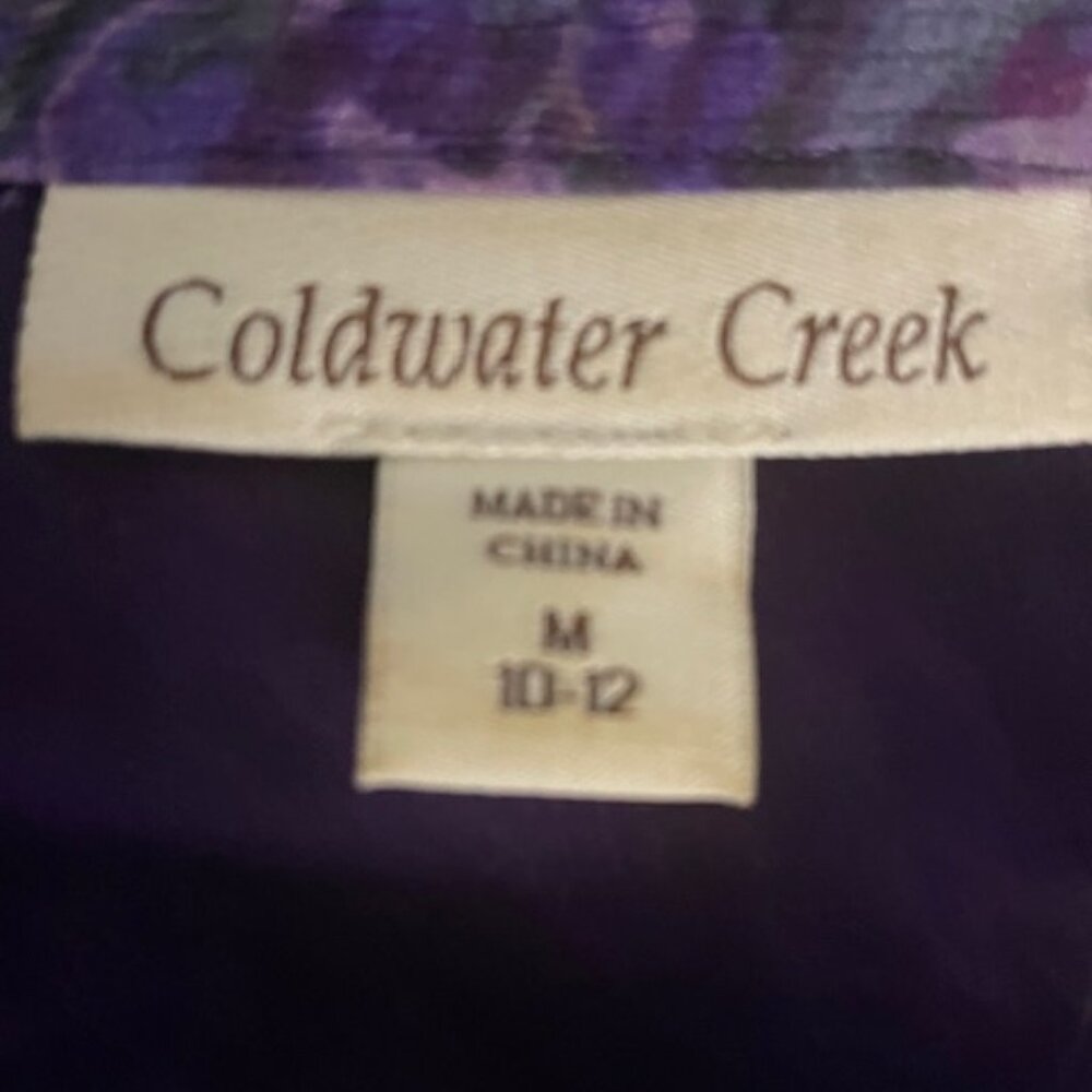 Purple and Gray Sheer Blouse - Picture 6 of 6
